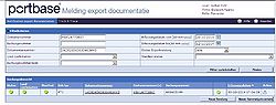 Screenshot portbase für Hafenanmeldung RTM durch DPA