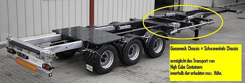 Chassis Ausführung Gooseneck