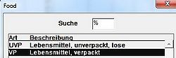 Kriterium 1: Lebensmittel verpackt (VP) oder unverpackt (UVP)